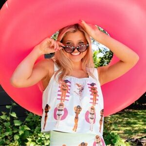 COPY - Queen of Sparkles Swimmer Girl Tank